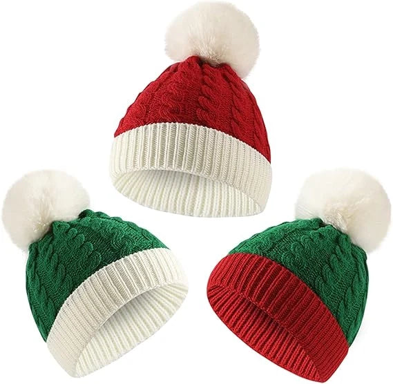 Christmas Knitted Hats for Adults and Children