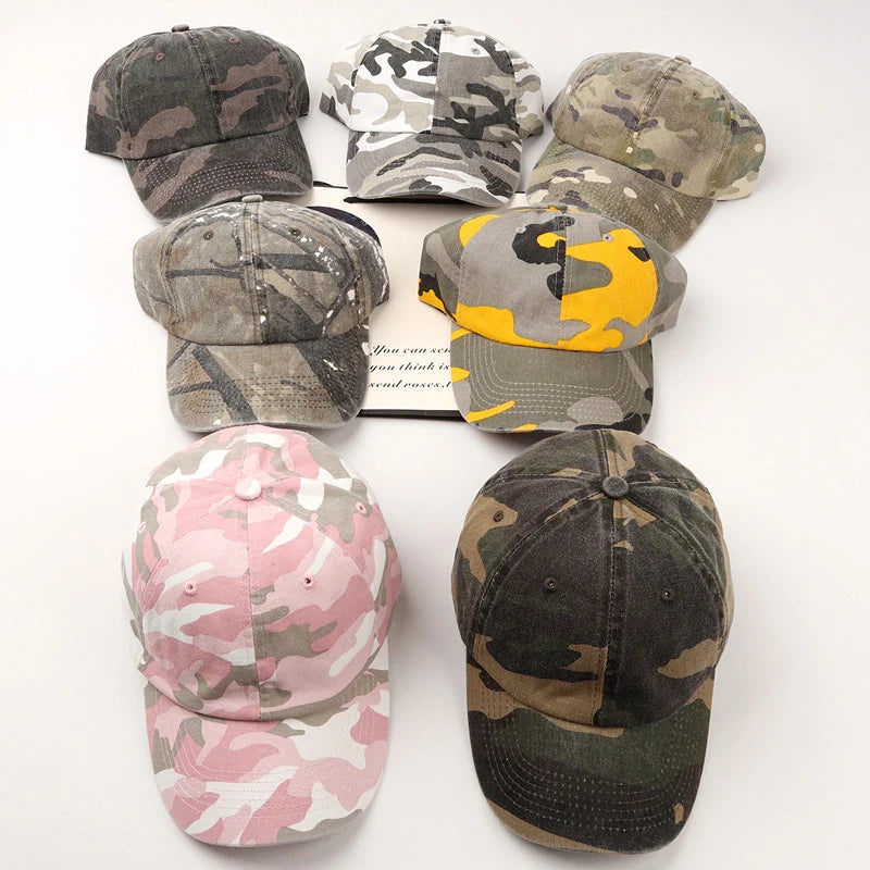 Fashionable Camouflage Baseball Caps for Men and Women