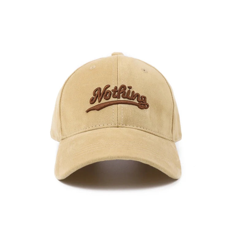 Adjustable Embroidered Letter Baseball Cap
