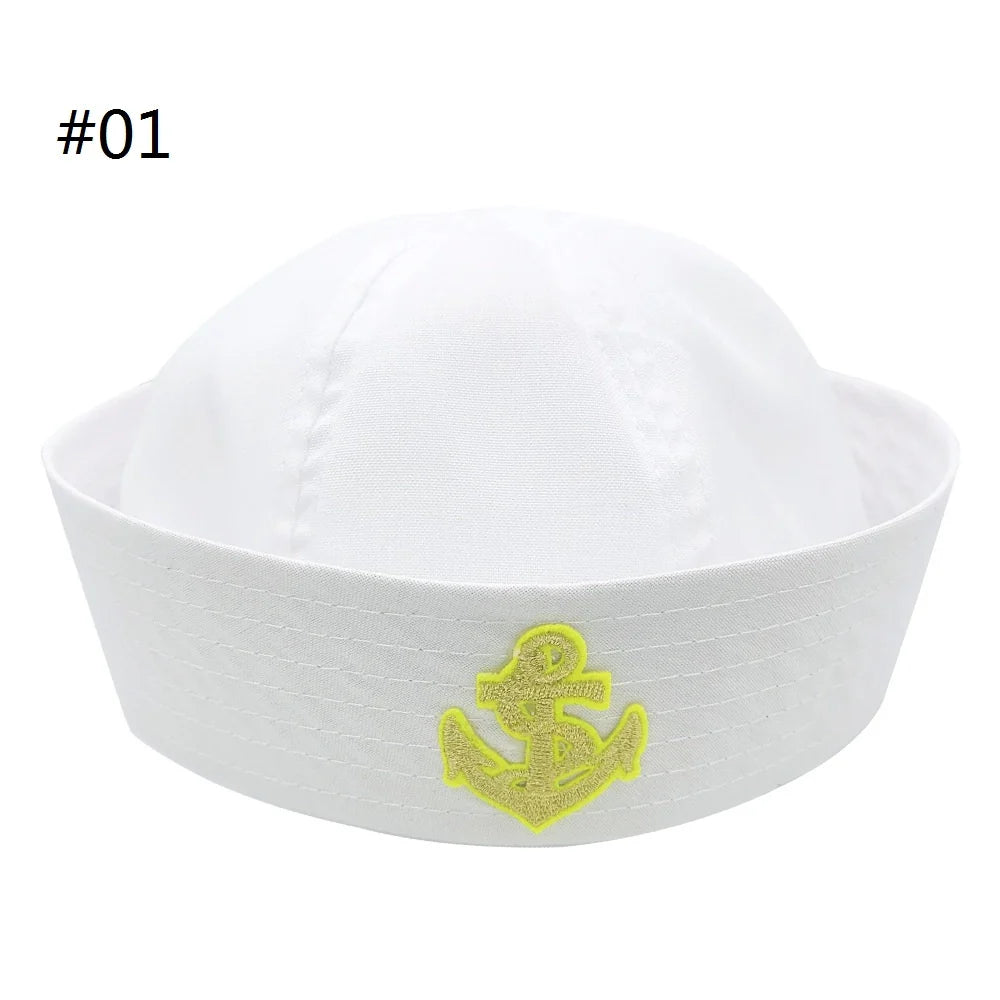 Sailor Hat Captain Hat for Men & Women Cosplay Costume Accessory