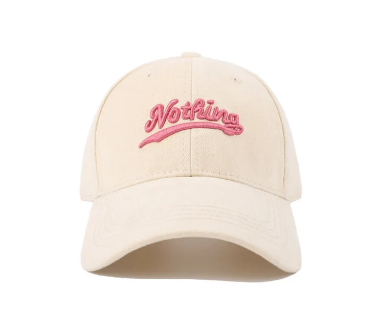 Adjustable Embroidered Letter Baseball Cap