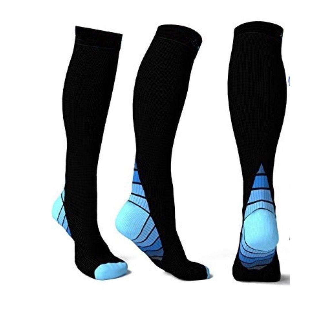 Athletic Fit Compression Socks with Graduated Target Zones 20-30 mmHg Support Stockings