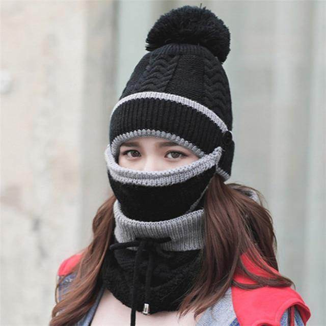 New Style 3PCS Womens Winter Scarf Set-Warm and Fashion