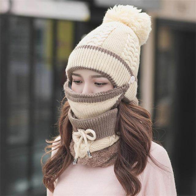 New Style 3PCS Womens Winter Scarf Set-Warm and Fashion