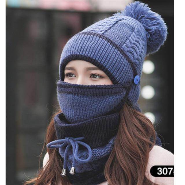 New Style 3PCS Womens Winter Scarf Set-Warm and Fashion