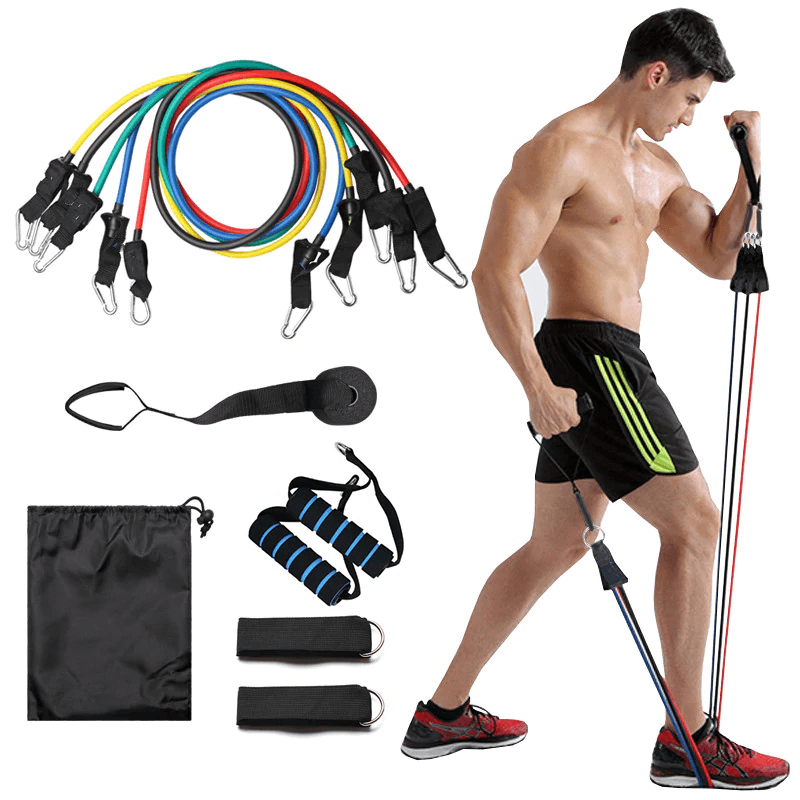 11PC Home Gym Resistance Bands Set