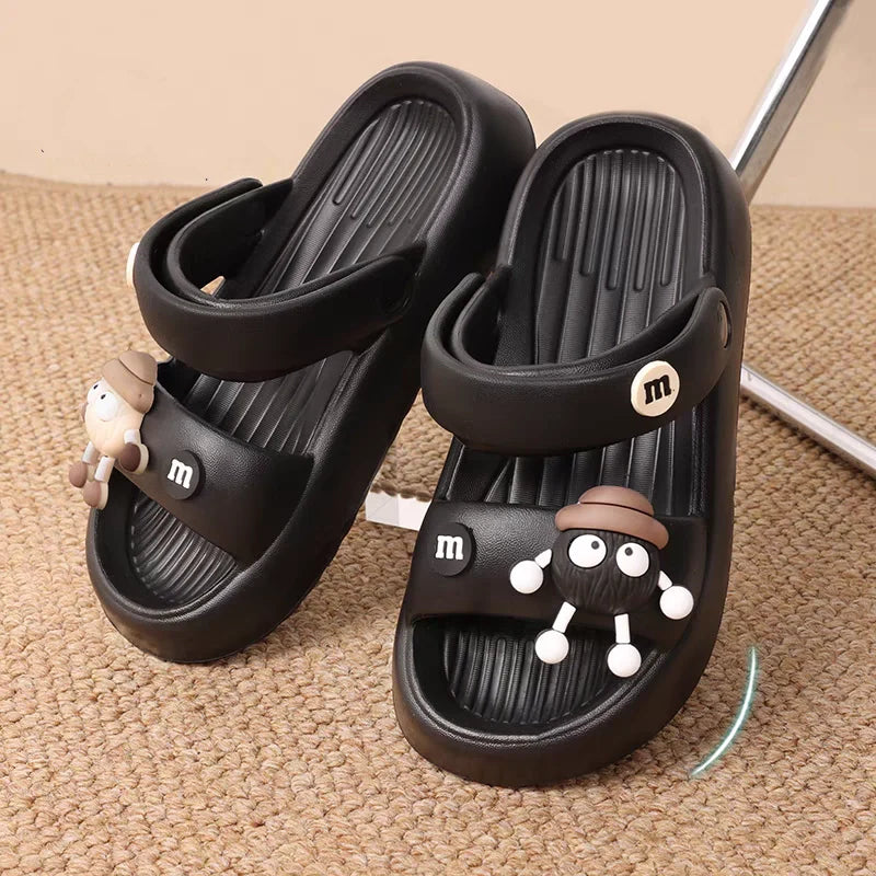 Women's Anti-Slip Thick Sole Sandals Summer Comfortable Cartoon Slippers