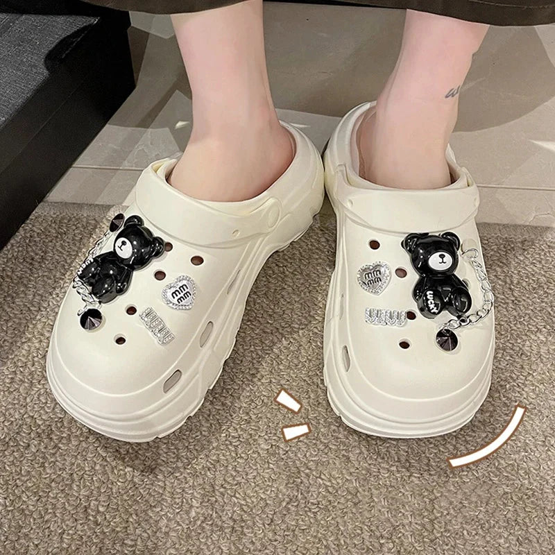 Summer Women's Cute Bear Sandals for Beach and Outdoor Wear