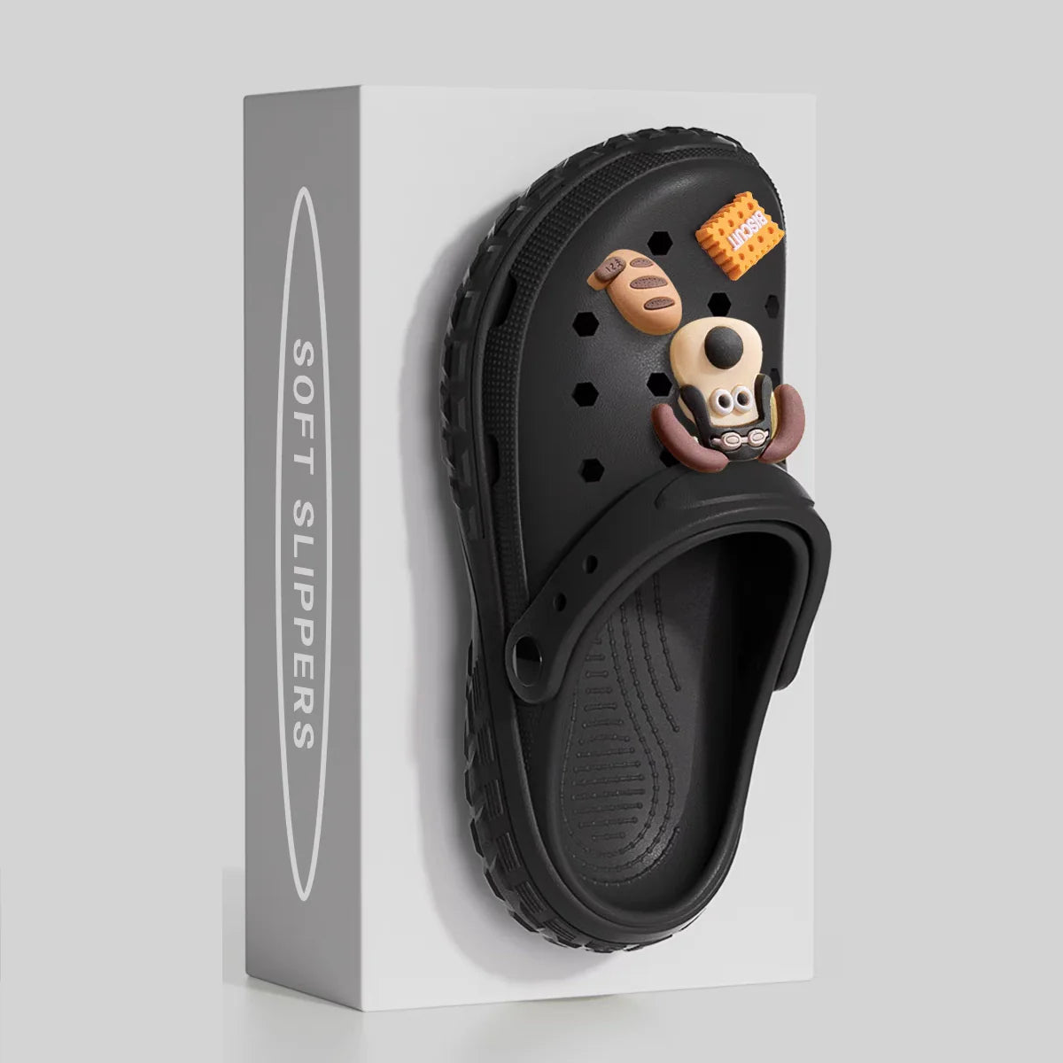 Unisex Summer Slipper Clogs Funny Dog Cute Cloud Print Beach Sandals for Home & Outdoor