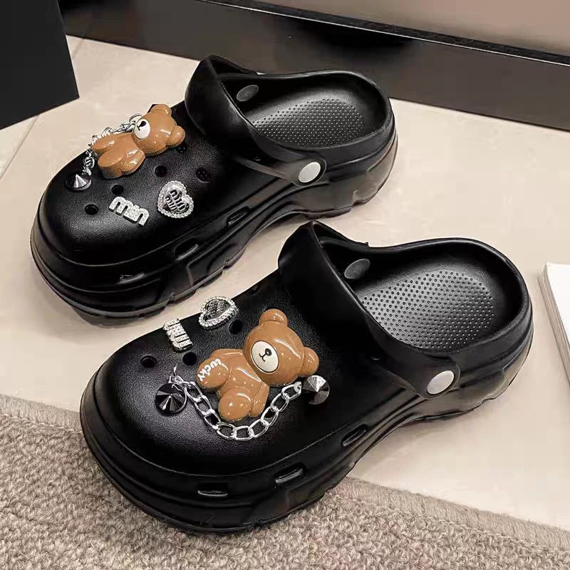 Summer Women's Cute Bear Sandals for Beach and Outdoor Wear