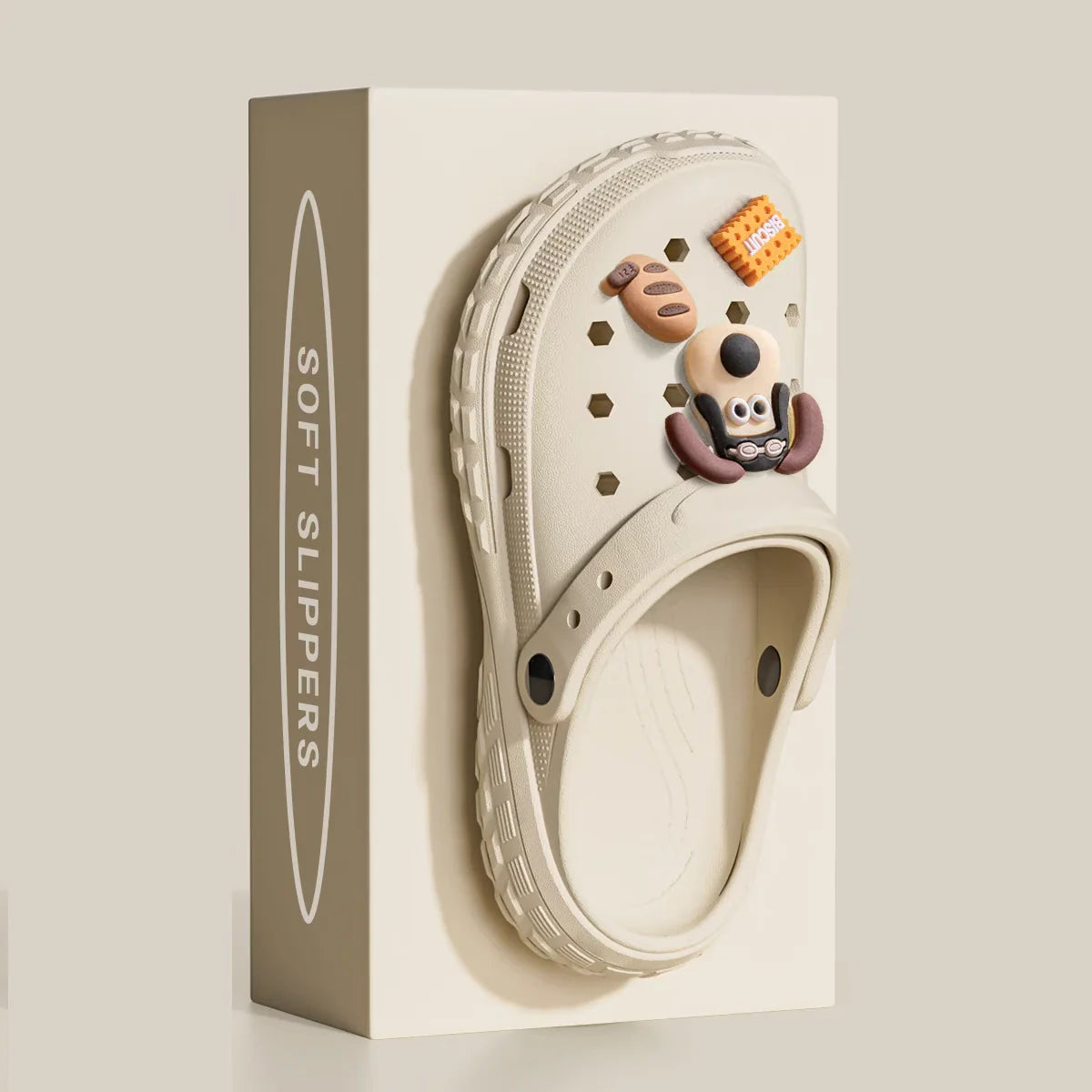 Unisex Summer Slipper Clogs Funny Dog Cute Cloud Print Beach Sandals for Home & Outdoor