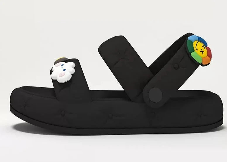 Women's Anti-Slip Thick Sole Sandals Summer Comfortable Cartoon Slippers