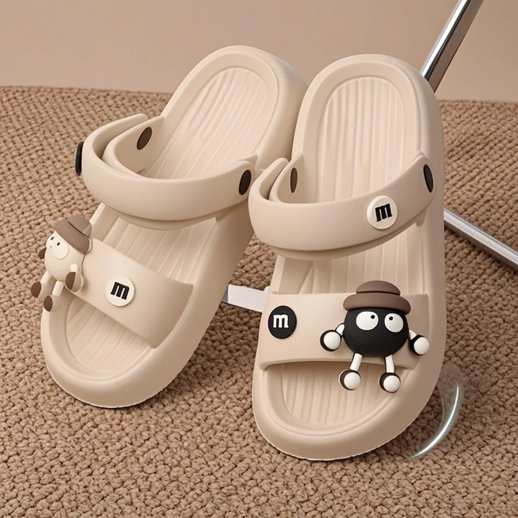 Women's Anti-Slip Thick Sole Sandals Summer Comfortable Cartoon Slippers