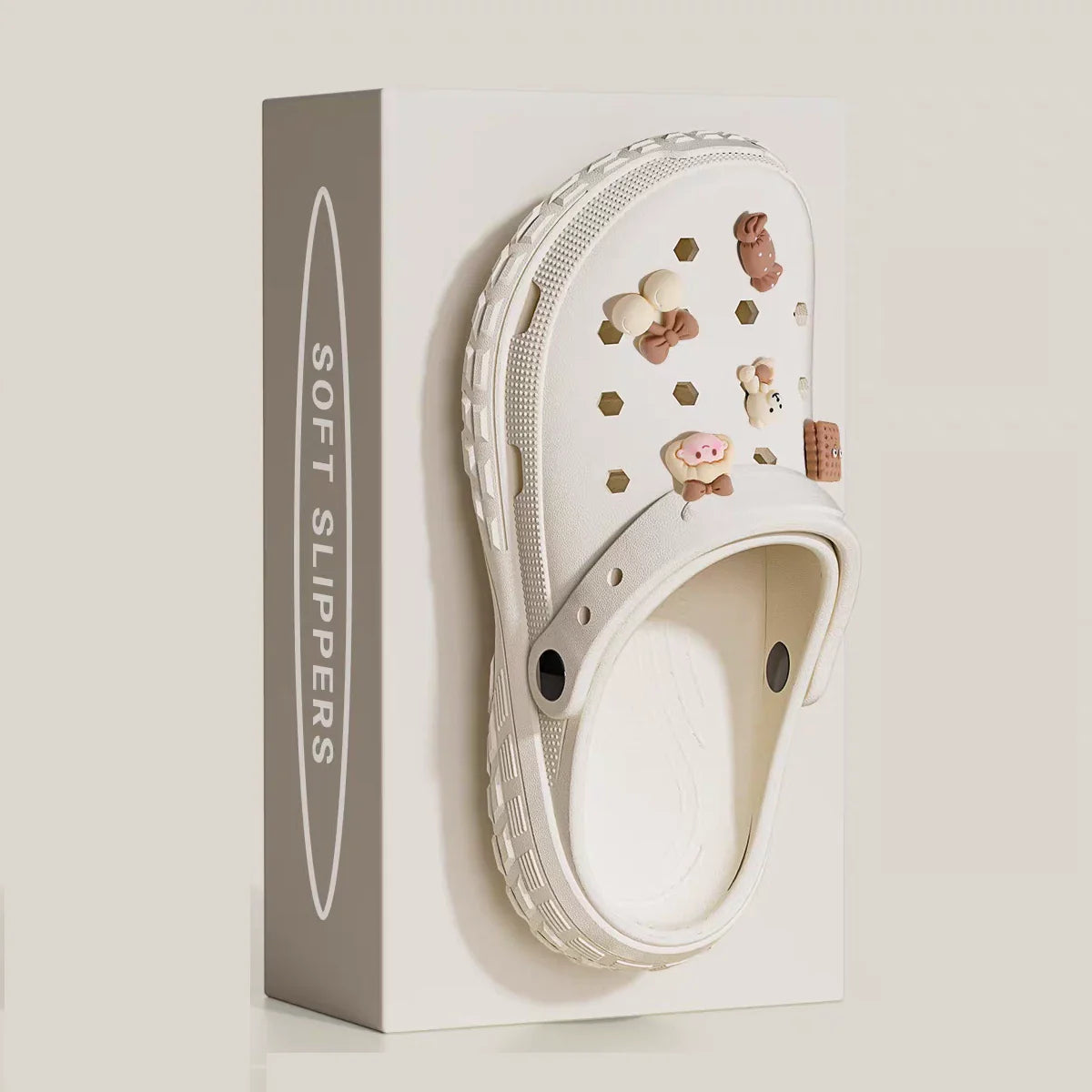 Unisex Summer Slipper Clogs Funny Dog Cute Cloud Print Beach Sandals for Home & Outdoor