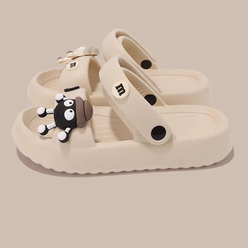 Women's Anti-Slip Thick Sole Sandals Summer Comfortable Cartoon Slippers