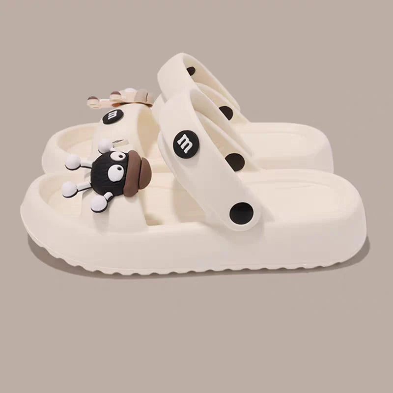 Women's Anti-Slip Thick Sole Sandals Summer Comfortable Cartoon Slippers