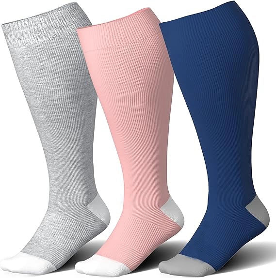 ROYALUCK New Arrival Plus Size Compression Socks Wide Calf For Women & Men