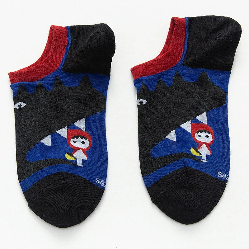 ROYALUCK Men's Pure Cotton Basketball Boat Socks