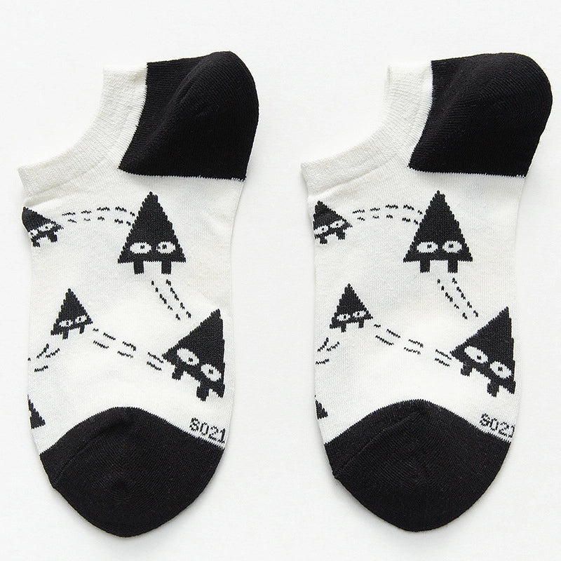 ROYALUCK Men's Pure Cotton Basketball Boat Socks