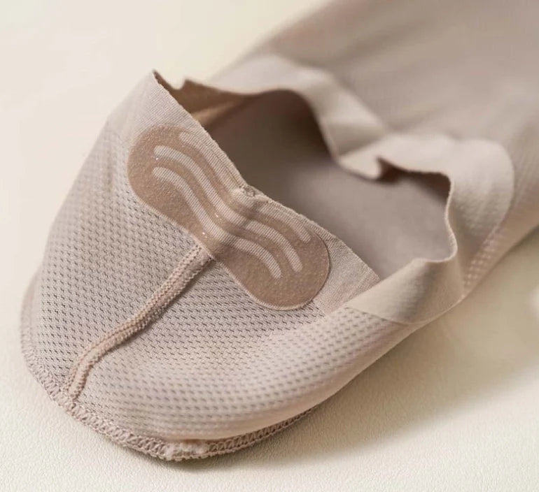 ROYALUCK Man Sock No Show Sock 4-Pack Boat Ice Silk Non Slip Ankle Sock