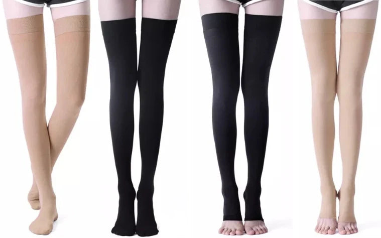 ROYALUCK Thigh High Compression Stockings 15-21mmHg Gradient Support Compression Hosiery