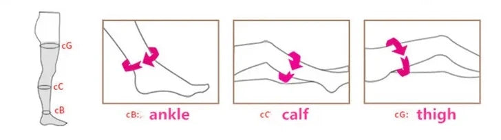 ROYALUCK Thigh High Compression Stockings 15-21mmHg Gradient Support Compression Hosiery