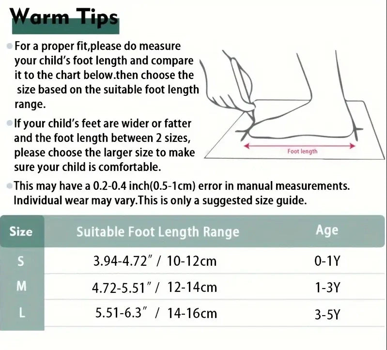 ROYALUCK 5 Pairs Cute Baby Non-slip Floor Socks With Grips Anti-Slip Crew For Infants Toddlers