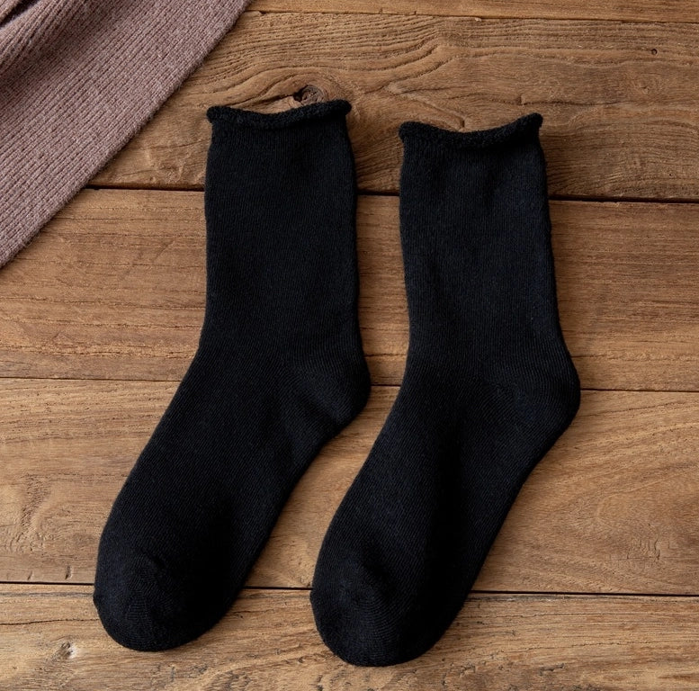 ROYALUCK 10 Pairs Winter Terry Socks Women's Mid-Tube Socks Floor Socks