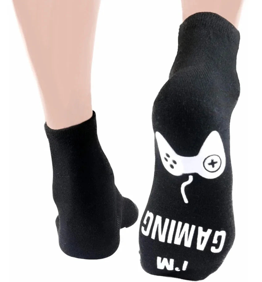 Do Not Disturb I'm Gaming Socks Novelty Cotton Funny Socks Gifts For Men Women