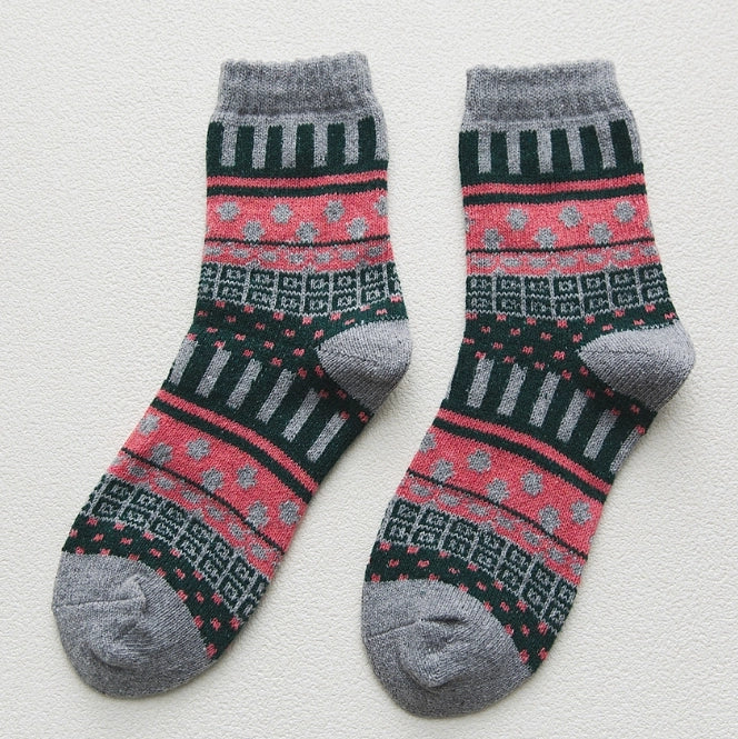 ROYALUCK 5 Pairs Women Thermal Socks Warm Winter Socks Knitted Wool Socks