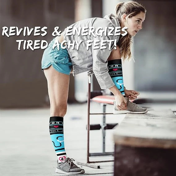 ROYALUCK Best Compression Socks for Running, Nursing, and Sports (6 Pairs)