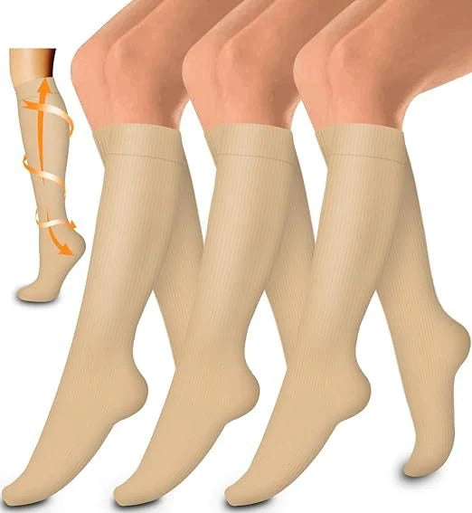 ROYALUCK 3 Pairs Comfortable Sports Compression Socks for Men and Women