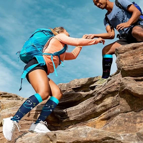 ROYALUCK Best Compression Socks for Running, Nursing, and Sports (6 Pairs)