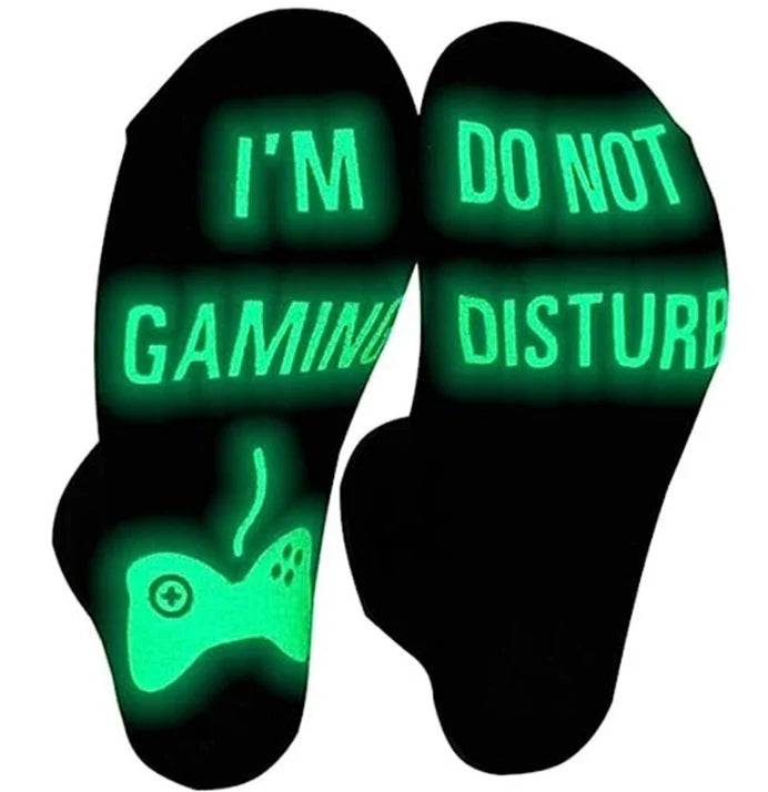 Do Not Disturb I'm Gaming Socks Novelty Cotton Funny Socks Gifts For Men Women