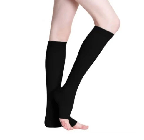 ROYALUCK Open Toe Compression Stockings for Men Women 15-21mmHg