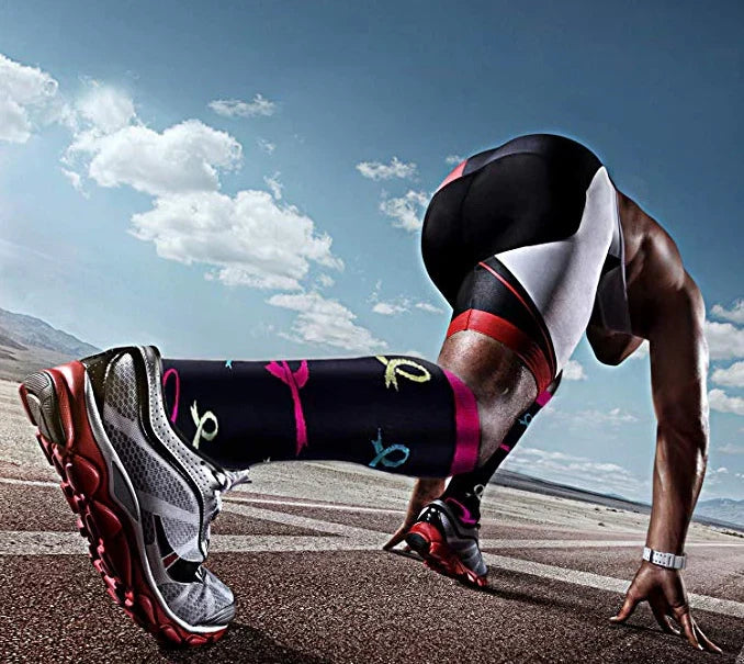 ROYALUCK 7 Pairs Nylon Mid-tube Compression Socks Outdoor Sports Running Socks