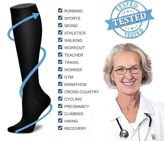 ROYALUCK Compression Socks for Women & Men Circulation 23-32mmHg
