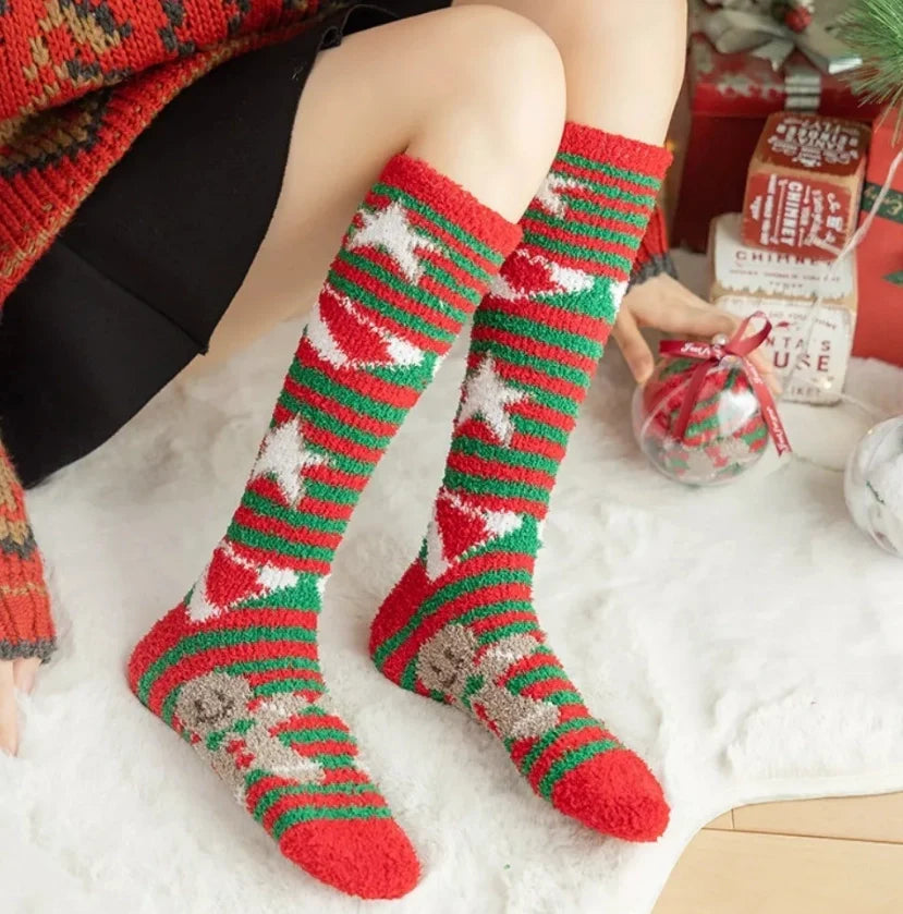 ROYALUCK Winter Christmas Socks Fuzzy Socks Cozy Warm Socks