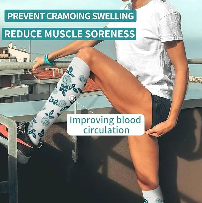 ROYALUCK 6 Pairs Unisex Compression Socks – Medical Support for Athletes, Nurses, Travelers