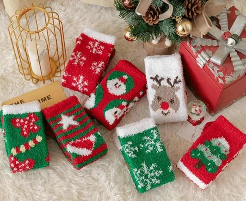 ROYALUCK Winter Christmas Socks Fuzzy Socks Cozy Warm Socks
