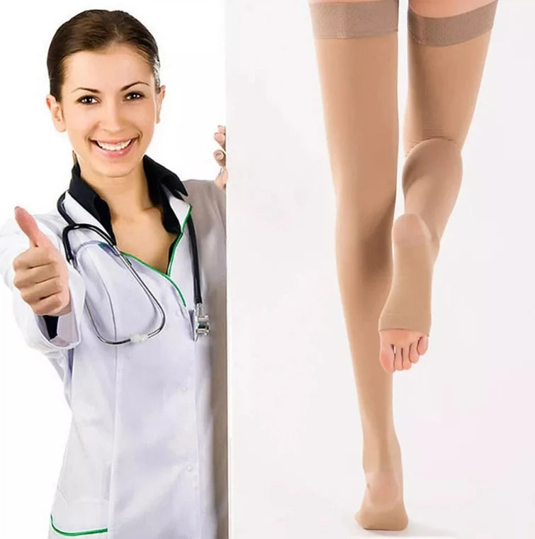 ROYALUCK Thigh High Compression Stockings 15-21mmHg Gradient Support Compression Hosiery