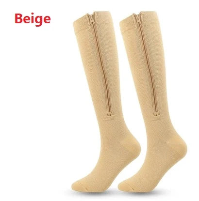 ROYALUCK Sports Compression Socks New Style Covered Toe Compression Socks Zipper