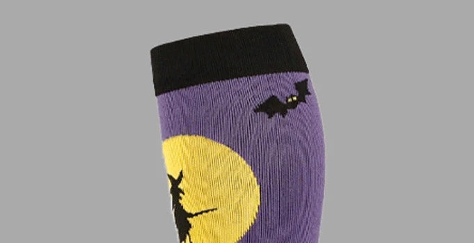 ROYALUCK 6 Pairs Halloween Cute and Fun Running Compression Socks for Men and Women
