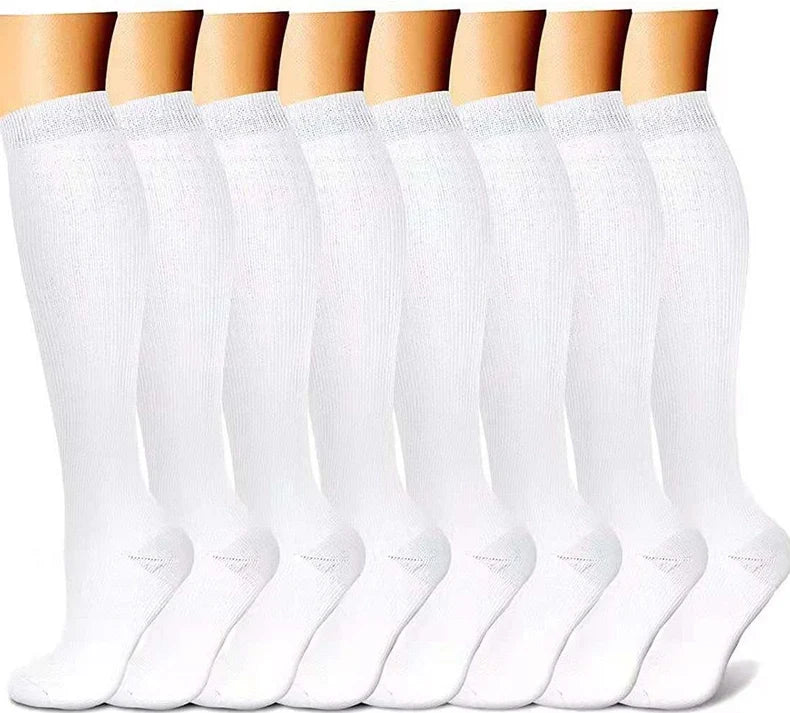 ROYALUCK 15-20 mmHg Best Compression Socks ( 8 Pairs)for Women Men Support Circulation, Compression  Socks For Nurse, Travel, Flight