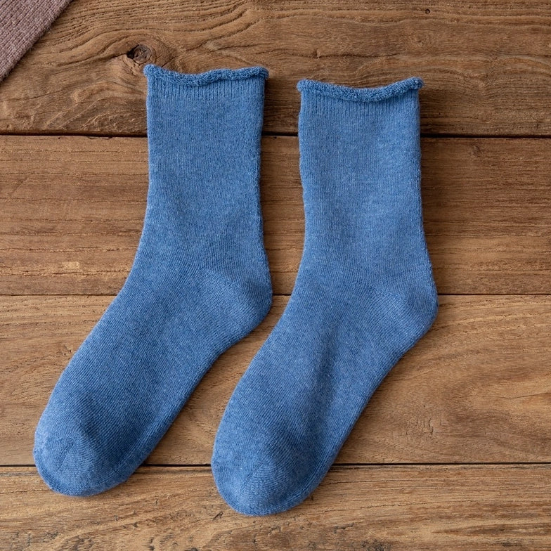 ROYALUCK 10 Pairs Winter Terry Socks Women's Mid-Tube Socks Floor Socks