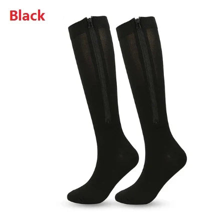 ROYALUCK Sports Compression Socks New Style Covered Toe Compression Socks Zipper