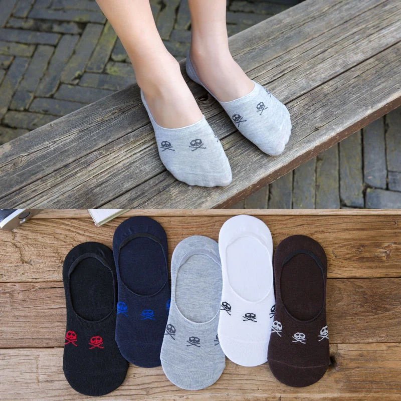 ROYALUCK 5 Pairs New Arrival Men  Low Cut Boat Sock No Show Socks