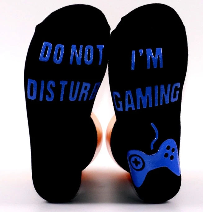 Do Not Disturb I'm Gaming Socks Novelty Cotton Funny Socks Gifts For Men Women