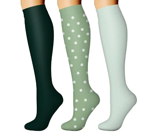 ROYALUCK 3 Pairs Compression Socks for Women & Men Circulation 15-20 mmHg