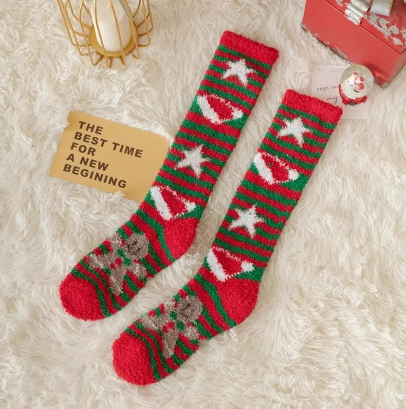 ROYALUCK Winter Christmas Socks Fuzzy Socks Cozy Warm Socks